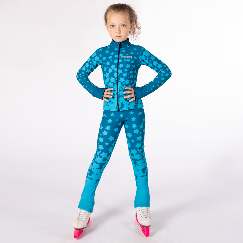 Thermal set/outfit “Blue Stars” stars print