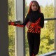 Thermal set/outfit “Zebrano orange” Black