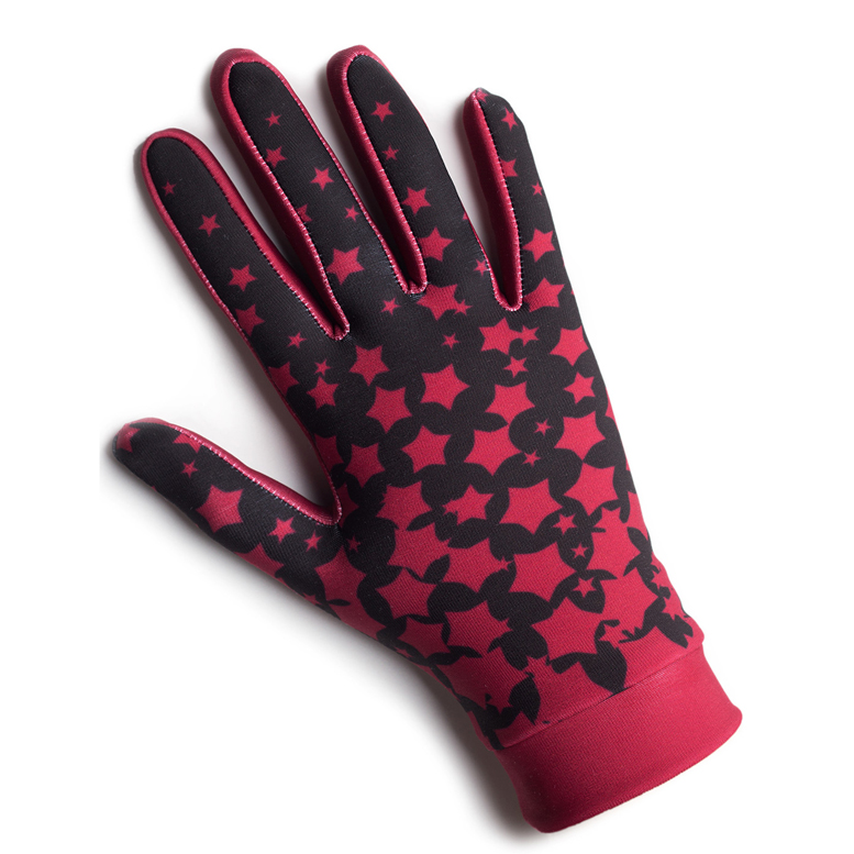 Gloves Red Stars