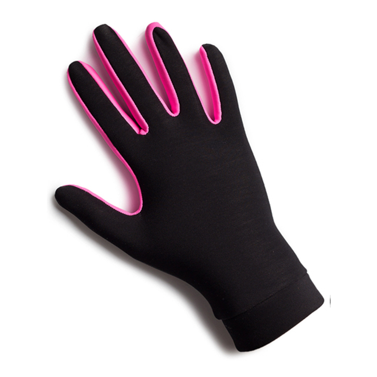 Gloves Black and Fuchsia